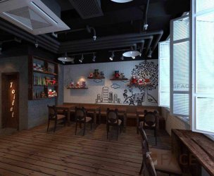 咖啡館店鋪裝修效果圖