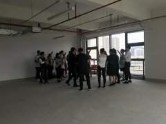 上海壹隆企業(yè)辦公室裝修開工現(xiàn)場