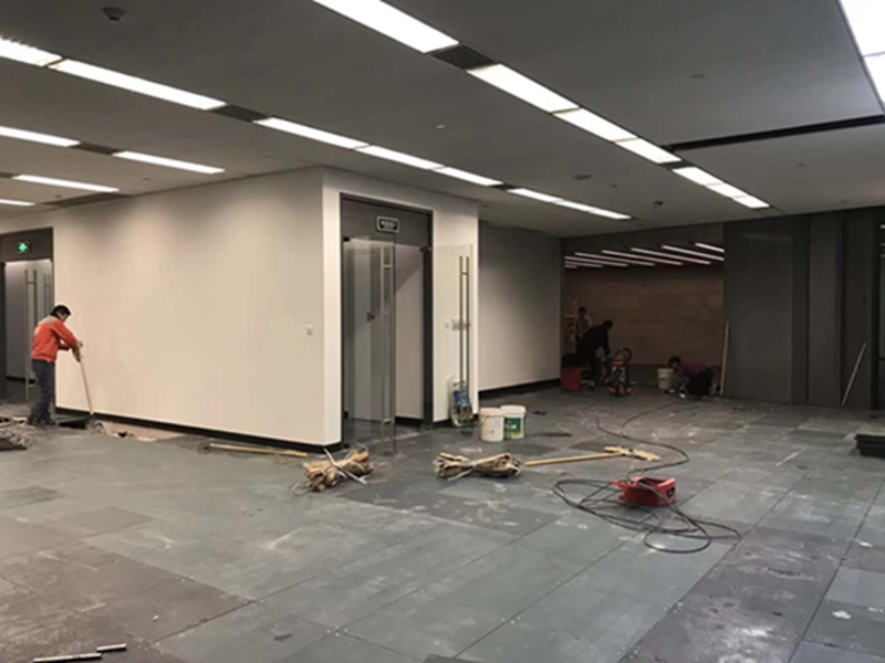 浦東保利廣場辦公室裝修還原工地現(xiàn)場(圖5)