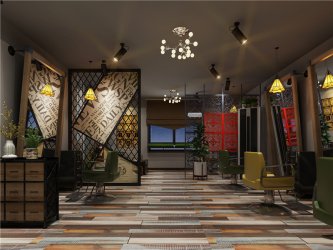 理發(fā)店面裝修效果圖